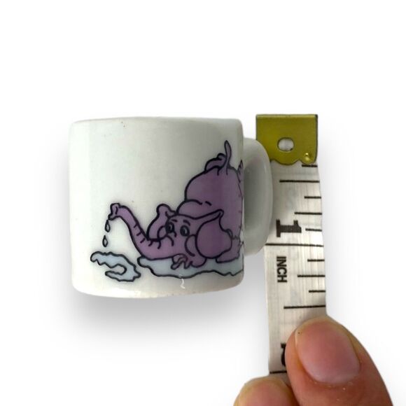 Mini Elephant Novelty Mug Doll House Coffee Cup‎ Decorative Tea Cup C14Q - Picture 5 of 7
